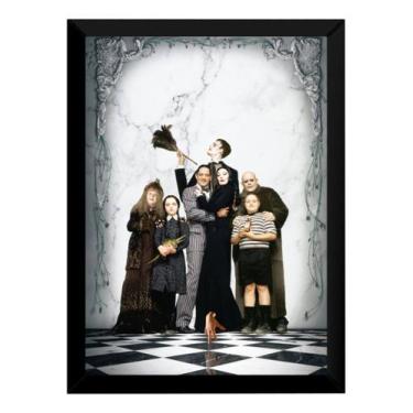 Imagem de Quadro Filme A Familia Addams Poster Sem Texto Com Moldura - Fanarte