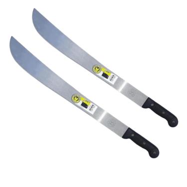 Imagem de Facão Grande Corta Mato 70Cm 2 Unidades Cabo Plástico 22 Pol