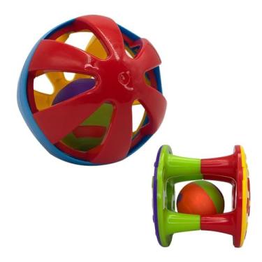 Imagem de Conjunto Infantil com Torre de Atividades e Bola, Brinquedo Educativo Colorido, WD