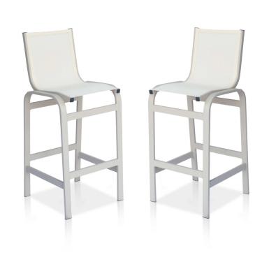 Imagem de Duas Banquetas Altas Para Balcões, Mesas Bistrôs, áreas Externas - Cinza