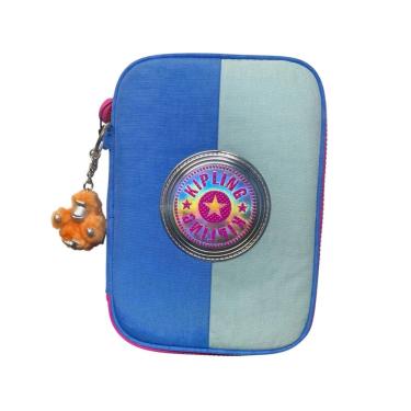 Imagem de Estojo/Necessaire Escolar Kipling 100 Pens  Azul Chromapop 