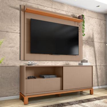 Imagem de Rack com Painel para Tv 55 Polegadas Mondrian Freijó
