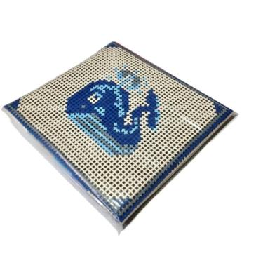 Imagem de Kit para iniciantes em bordado em tela, incluindo fios, agulhas e manual de tapeçaria com meia agulha(032)