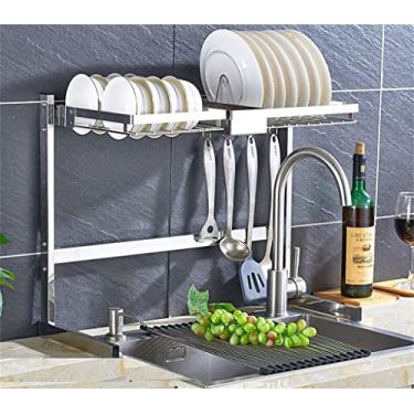 Imagem de Escorredor de louça, suprimentos de cozinha, ralo de louça, talheres, rack de armazenamento de pratos B (A)