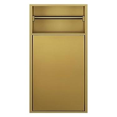 Imagem de Nicho de chuveiro de aço inoxidável dourado - suporte de papel higiênico embutido, suporte de armazenamento de parede para banheiro, cozinha, sala de estar, quarto - organizador de casa elegante