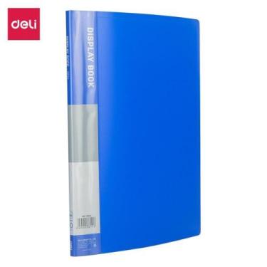 Imagem de Pasta Catálogo Ofício 10 Envelopes 0,5MM Azul - Deli