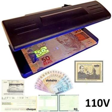Imagem de Identificador detector de nota falsa, cheque, selo money - BCS