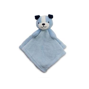 Imagem de Naninha de Bebê Premium Hipoalergênica Com Pelúcia - camesa, Dog azul