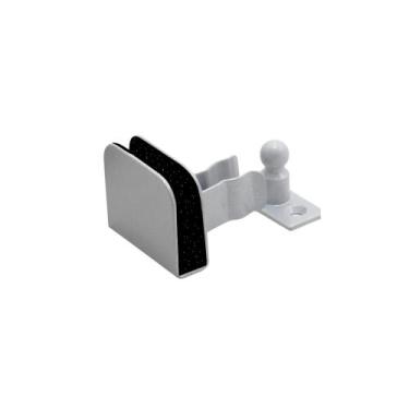 Imagem de Prendedor Fixador Trava Porta de VidroBlindex Pressão Inox Branco - AL