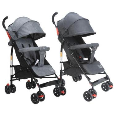 Imagem de Carrinho de Bebê Guarda Chuva LINK Até 15kgs Maxi Baby, Cinza