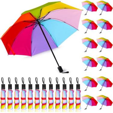 Imagem de Guarda-chuva Silkfly Rainbow Compact Portable Tri Fold x24