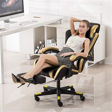 Imagem de Mesa de escritório para jogos de computador, mesa de escritório ergonômica, gerente executivo de conferência