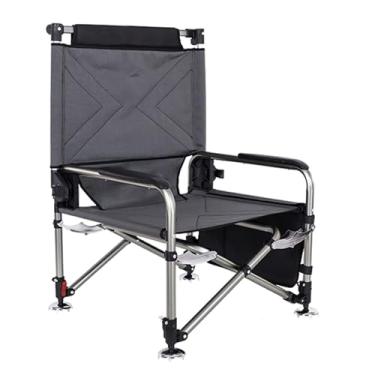 Imagem de URGDWEKJY Cadeira de pesca, cadeira de campismo, dobrável com bolsa de armazenamento, encosto dobrável, retrátil, reclinável, cadeira de descanso, cadeira de acampamento (grande A)