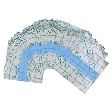 Imagem de Asixxsix Paleta de Mão de Maquiagem 100 Unidades, Paleta de Mistura de Maquiagem à Prova D'água, Bandeja de Mistura de Base Descartável Autoadesiva, Fita Adesiva de Bandeja Cosmética