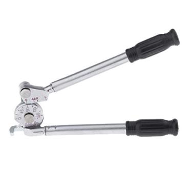 Imagem de Dobrador de tubo resistente Almencla, 8 mm dobrador de tubulação de 5/16 polegadas, ferramenta de encanamento manual para tubo de gás de água para cobre macio, alumínio, aço