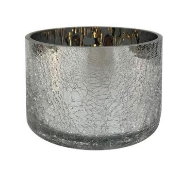 Imagem de Castiçal Vaso De Vidro Prata Metálico - Zona Livre