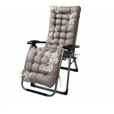 Imagem de Almofada para cadeira de descanso de pátio, 170 cm (67 polegadas), estampa floral, para uso interno e externo, com amarras. Almofada para sofá ou cadeira de balanço.
