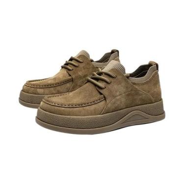 Imagem de Botas Curtas Masculinas De Couro Legítimo Para Outono/Primavera, Estil