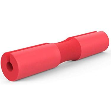 Imagem de AKT Almofada de agachamento Barbell - Almofada protetora para pescoço e ombro, ótima para agachamentos, lunges, hip thrusts, levantamento de peso e mais, 45 * 9 cm, vermelho