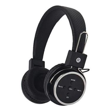 Imagem de Fone ouvido preto sem fio bluetooth celular micro sd fm p2  - Fone Blu