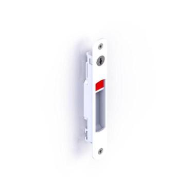 Imagem de Fecho Concha Alumínio Branco 158mm com Chave Alumiconte FEC1036EB