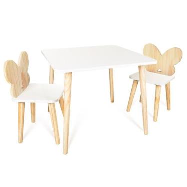 Imagem de Kit Mesa e 2 Cadeiras Infantil Borboletinha - Eita Casa Perfeita, Pinu