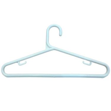 Imagem de Cabide Adulto 20 Unidades resistente, Grosso 12 mm Branco - Dikicasa