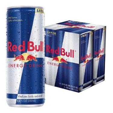 Imagem de Kit 4x Energetico Red Bull Energy Drink 250ml