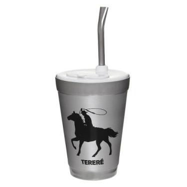 Imagem de Copo de Alumínio para Tereré com Tampa e Bomba Rodeo West 27017