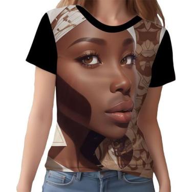 Imagem de Camisa Camiseta Mulher Africanas Raizes  Beleza Negra 3 - Enjoy Shop, 