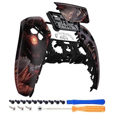 Imagem de eXtremeRate Cyclops Dragon Touchpad Capa frontal compatível com controle ps5 BDM-010 BDM-020 BDM-030, capa de substituição DIY personalizada Touch Pad compatível com controle ps5