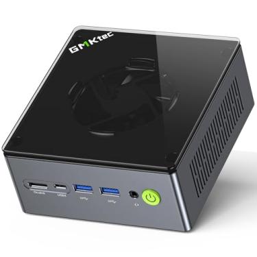 Imagem de GMKtec Mini PC Gaming, M7 AMD Ryzen 7 PRO 6850H (8C/16T 4.70Ghz) Dual NIC LAN 2.5G Desktop Computer Windows 11 Pro, 16 DDR5 RAM + 512GB Disco Rígido PCle SSD, Dual USB4, HDMI 2.1, USB-C