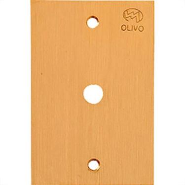 Imagem de Espelho Placa P/Piso Latao 4X2 1Furo Olivo Pll03