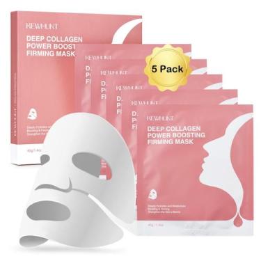 Imagem de Máscara Facial de Colágeno Kewhunt Deep Overnight Hydrogel - 5 Unidade