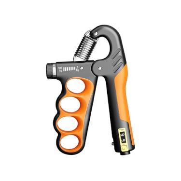 Imagem de Hiyoga Treinador de força de aderência, fortalecedor de mão com resistência ajustável de 5 a 100 kg, contador automático, design ergonômico, fortalecedor de antebraço para músicos, atletas e