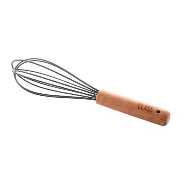 Imagem de Batedor De Ovos Silicone Bambu 25Cm Utensílios Class Home