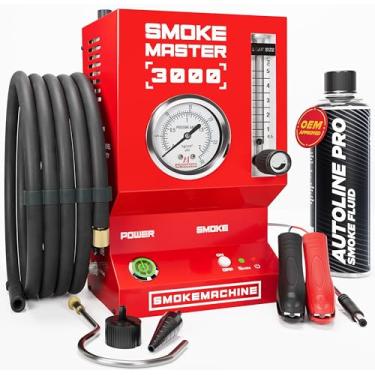 Imagem de Autoline Pro 2025 Modelo - Máquina de Fumaça Automotiva Alta Vazão - Detector de Vazamento EVAP com Compressor Integrado - Modelo 3000E - Vermelha