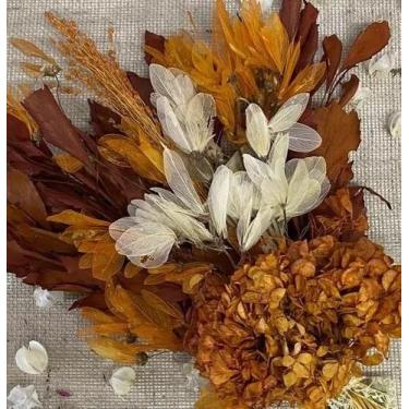 Imagem de Buquê de Flores Desidratadas  Modelo Encantador Decoração Terracota Mi