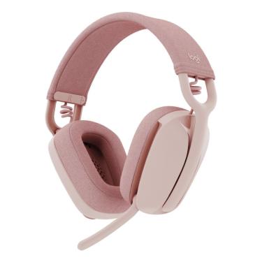 Imagem de Headset Gamer sem Fio Logitech Vibe 100 - Drivers 40mm - Lightspeed e Bluetooth - Rosa - 981-001223-Unissex