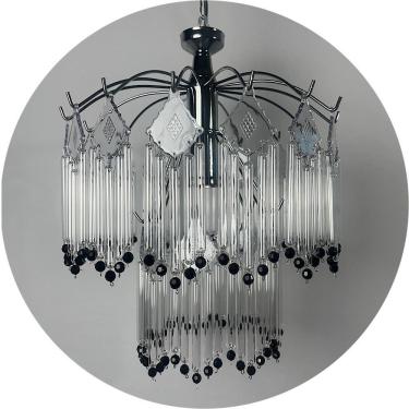 Imagem de Luminária Pendente Vidro Moderna Sala Estar Design