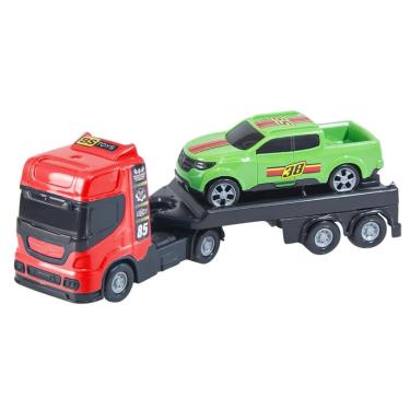 Imagem de Caminhão Reboque Brinquedo Roda Livre Colorido - Aventura Sobre Rodas para Pequenos Motoristas - PANAMI