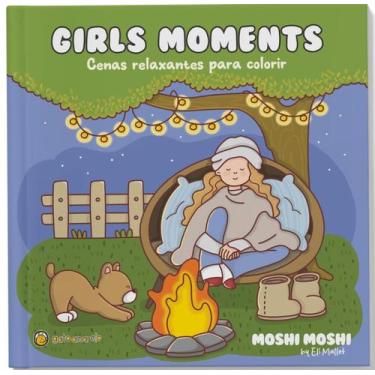 Imagem de Girls moments: cenas relaxantes para colorir - GATO AMARELO, 3