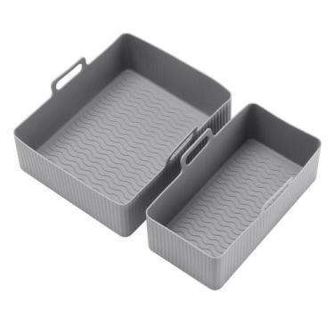 Imagem de Forros De Silicone Antiaderentes Para Air Fryer Reutilizáveis E Resist