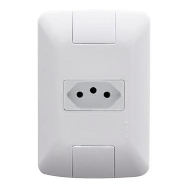 Imagem de Tomada Aria Tramontina 2P+T 10A com Placa Branco