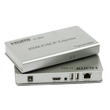Imagem de Extensor HDMI - KVM de 200m com Cabo de Rede via IP - CIRILO CABOS