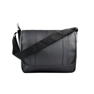 Imagem de Carteiro Pasta Bolsa Social Masculina Notebook Tiracolo 191 Preto