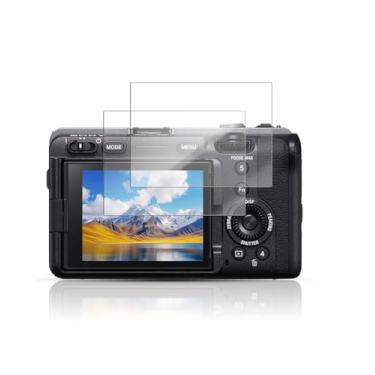 Imagem de YAJOJO Pacote com 2 protetores de tela para câmera Sony FX3A - vidro temperado de dureza 9H para câmera Sony FX3A Cinema Line, antirarranhões, sem bolhas, clareza HD