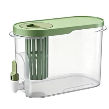 Imagem de Suqueira Plastica Com Tampa E Filtro Para Geladeira Com Torneira Capacidade 3,5L Para Agua Saborizada(Suqueira Com Filtro)