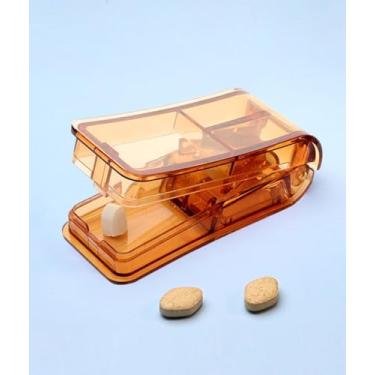 Imagem de Cortador de comprimidos e divisor para pílulas, fatiador de vitaminas transparente