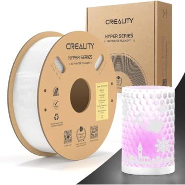 Imagem de Creality Hyper PETG 1,75 mm Filamento, Filamento para Impressora 3D de Alta Velocidade 600 mm/s PETG, 1 kg (2,2 lb)/Carretel, Precisão Dimensional ± 0,05 mm (Branco)